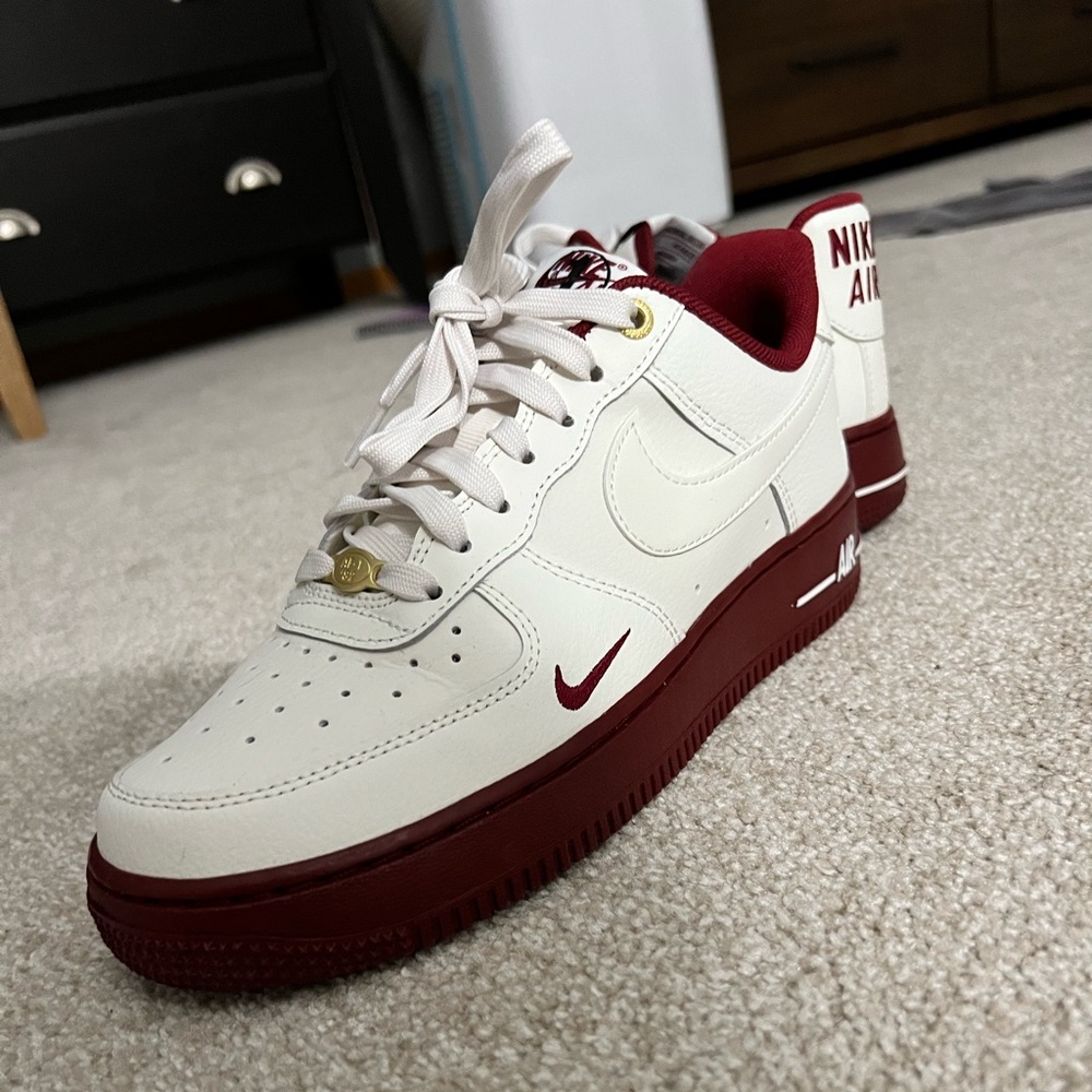 Women’s Nike Airforce 1s. Sail Team Red edition. Size 7.5